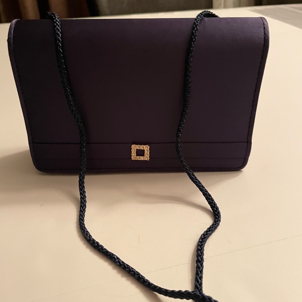 Handbag. Valerie Stevens blue mini handbag.